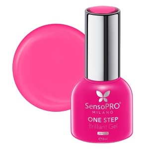 Oja Semipermanenta One Step Brilliant Gel SensoPRO Milano - #10 Hot Pink, 8ml