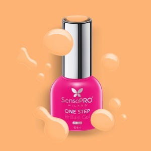 Oja Semipermanenta One Step Brilliant Gel SensoPRO Milano - #118 Orange Berry, 8ml - Img 2