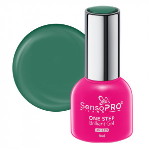 Oja Semipermanenta One Step Brilliant Gel SensoPRO Milano - #54 Spicy Green, 8ml