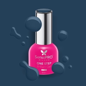 Oja Semipermanenta One Step Brilliant Gel SensoPRO Milano - #58 Blueberry Macarons, 8ml - Img 2