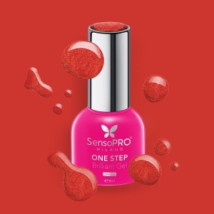 Oja Semipermanenta One Step Brilliant Gel SensoPRO Milano - #88 Ruby Ring, 8ml - Img 2