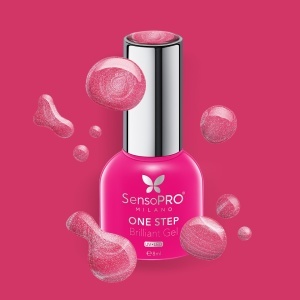 Oja Semipermanenta One Step Brilliant Gel SensoPRO Milano - #98 Sweet Radiance, 8ml - Img 2