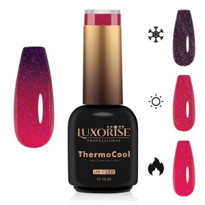 Oja Semipermanenta Termica 3 Culori LUXORISE ThermoCool, Chic Style 10ml - Img 1