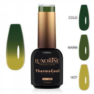 Oja Semipermanenta Termica 3 Culori LUXORISE ThermoCool, Mystic Meadow 10ml - Img 2