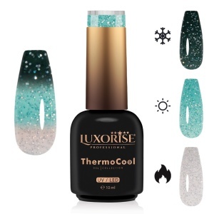 Oja Semipermanenta Termica 3 Culori LUXORISE ThermoCool, Serene Water 10ml