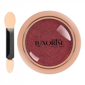 Pigment Unghii LUXORISE Mirror Powder, Red Velvet - Img 3