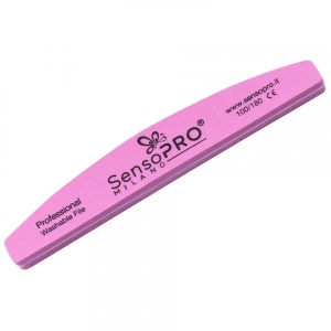 Pila Buffer Unghii Semiluna SensoPRO Milano, granulatie 100 180, roz