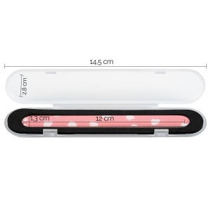 Pila de Sticla Nano Glass File in Etui, Pink Love, LUXORISE - Img 2