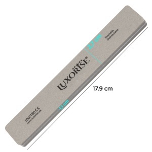 Pila Unghii Lavabila Lata 100/180 LUXORISE, Gri - Img 2
