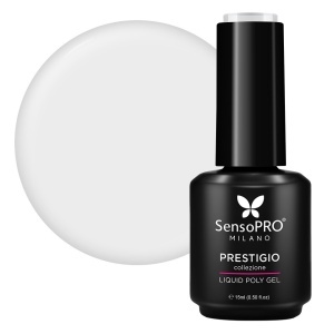 Polygel Lichid SensoPRO Milano PRESTIGIO, Milky White, 15ml