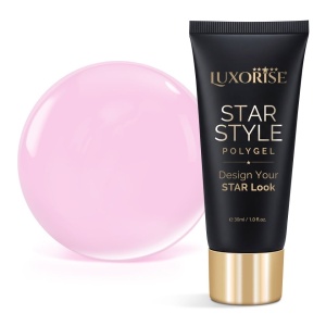 Polygel LUXORISE STAR STYLE - STAR PINK Collection, Blush Debut, 30ml - Img 2