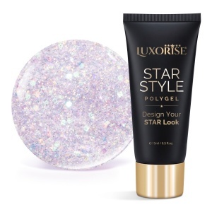Polygel LUXORISE STAR STYLE - STAR VIBE Collection, Holo Star, 15ml