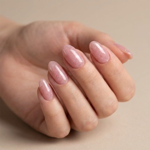 Shimmer Rubber Base SensoPRO Milano 10ml, Scarlet Spots #51 - Img 2