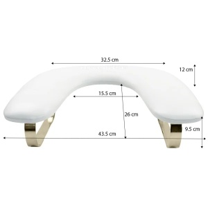Suport Manichiura ZenU LUXORISE, White & Gold - Img 2