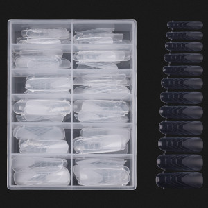Tipsuri Reutilizabile REVOMAX PRO TIPS LUXORISE Oval - Full Forms pentru Polygel si gel, 120 buc - Img 2