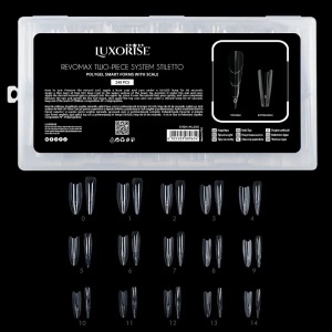Tipsuri Reutilizabile REVOMAX Two-Piece System Stiletto LUXORISE pentru Polygel si Gel