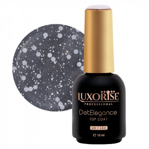 Top Coat LUXORISE - Dot Elegance, White Whisp 10ml - Img 2