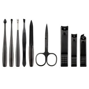Trusa Manichiura Black LUXORISE, 9 piese - Img 2