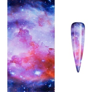 Folie Transfer Unghii LUXORISE Watercolor Galaxy #323 - Img 2