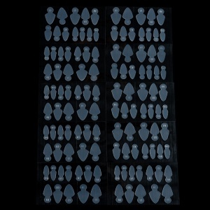 French Silicone Pads Reutilizabile LUXORISE pentru Tipsuri Smart Forms, 120 buc LX02 - Img 3
