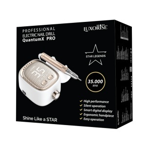 Freza Unghii QuantumX PRO 35.000RPM - LUXORISE, Silver - Img 2