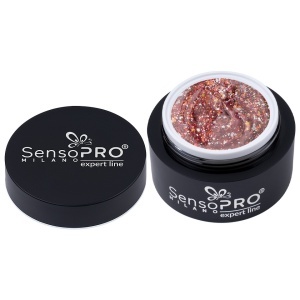 Gel Colorat SensoPRO Milano Expert Line - Berry Glitz 5ml - Img 3