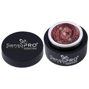 Gel Constructie Unghii Expert Line SensoPRO Milano - Galaxy Intense 15ml - Img 2