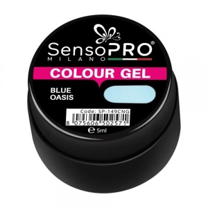 Gel UV Colorat Blue Oasis 5ml, SensoPRO Milano - Img 2