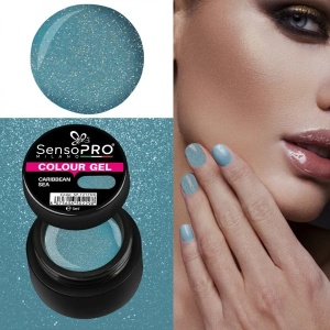 Gel UV Colorat Caribbean Sea 5ml, SensoPRO Milano - Img 3