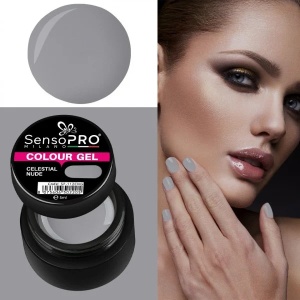Gel UV Colorat Celestial Nude 5ml, SensoPRO Milano - Img 2