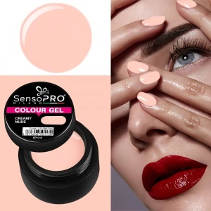 Gel UV Colorat Creamy Nude 5ml, SensoPRO Milano - Img 2