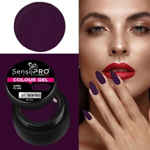 Gel UV Colorat Dark Plum 5ml, SensoPRO Milano - Img 3