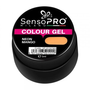 Gel UV Colorat Neon Mango 5ml, SensoPRO Milano - Img 2
