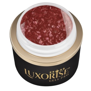 Gel UV Constructie Unghii RevoFlex Floral LUXORISE 15ml, Strawberry Twinkle - Img 2