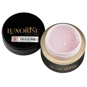 Gel UV Constructie Unghii RevoFlex Glitz LUXORISE 15ml, Blushing Spark - Img 3