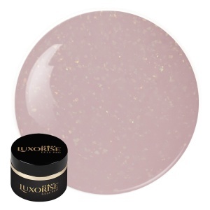 Gel UV Constructie Unghii RevoFlex LUXORISE - Cappuccino Twinkle, 15ml - Img 1