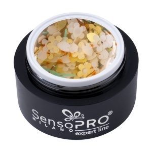 Gel UV Transparent Bloom Dream, SensoPRO Milano Expert Line - Moon Petals 5ml - Img 3
