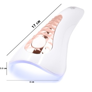 Lampa Profesionala UV LED Nail Art Elite cu Acumulator LUXORISE, Gold - Img 6