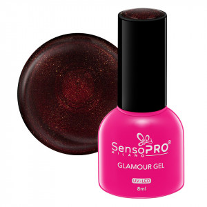Oja Semipermanenta Glamour Gel SensoPRO Milano - #118 Perfect Ruby, 8ml