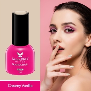 Oja Semipermanenta Glamour Gel SensoPRO Milano - #25 Creamy Vanilla, 8ml - Img 2