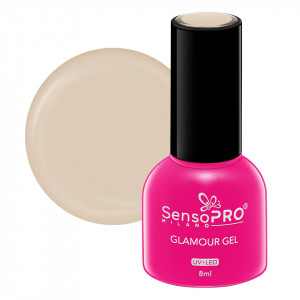 Oja Semipermanenta Glamour Gel SensoPRO Milano - #25 Creamy Vanilla, 8ml
