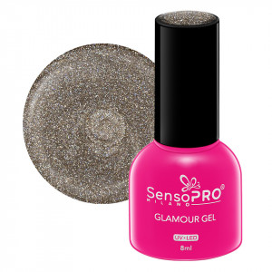 Oja Semipermanenta Glamour Gel SensoPRO Milano - #65 Champagne & Diamonds, 8ml