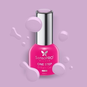 Oja Semipermanenta One Step Brilliant Gel SensoPRO Milano - #65 Orchid Dream, 8ml - Img 2