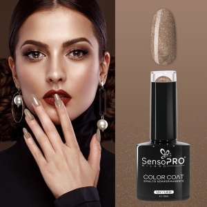 Oja Semipermanenta SensoPRO Milano 090 Glitz Nude, 10ml - Img 2