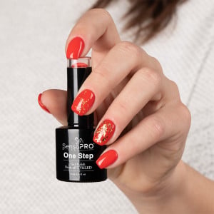 Oja Semipermanenta SensoPRO Milano One Step Hollywood Red #001 10ml - Img 2