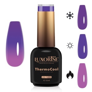 Oja Semipermanenta Termica 3 Culori LUXORISE ThermoCool, After Party 10ml