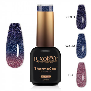 Oja Semipermanenta Termica 3 Culori LUXORISE ThermoCool, Best Time 10ml - Img 2