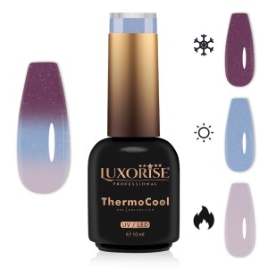 Oja Semipermanenta Termica 3 Culori LUXORISE ThermoCool, Heaven Bliss 10ml