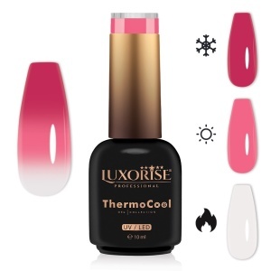 Oja Semipermanenta Termica 3 Culori LUXORISE ThermoCool, Pure Princess 10ml