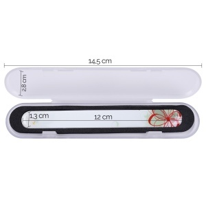 Pila de Sticla Nano Glass File in Etui, Flower Grace, LUXORISE - Img 2
